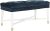Safavieh Home Rory 35-inch Glam Navy Velvet Tufted Bench