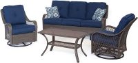 Hanover All-Weather Weave Orleans Steel Patio Set