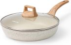 Carote Nonstick Frying Pan Skillet with Glass Lid, 10-Inch