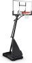 Spalding 54-in Acrylic Screw Jack Portable Basketball Hoop System