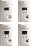 4-pack Kidde Carbon Monoxide Detector w/9V Battery Backup