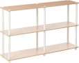 Furinno 99130BE/WH 3-Tier Double Size Storage Display Rack