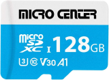 Micro Center Premium 128GB microSDXC UHS-I C10 U3 V30 Memory Card