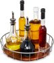 iDesign The Ria Safford Collection Acacia Wood & Wire Turntable