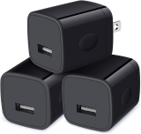 3-Pack HopePow 1A/5V Single Port USB Wall Charger Cube