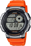 Casio Mens 10-Year Battery Quartz Resin Casual Watch