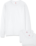 4-Pack Hanes Mens Essentials Long Sleeve T-Shirt Pack