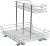 Household Essentials Glidez 2-Tier Sliding Pantry Organizer
