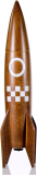 Suck UK Salt And Pepper Shakers Rocket Grinder Set
