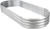 Rakukiri Raised Garden Bed, 5ft Galvanized
