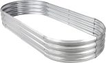 Rakukiri Raised Garden Bed, 5ft Galvanized
