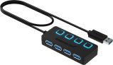 Sabrent 4-Port USB 3.0 Hub w/2-FT Cable HB-UM43