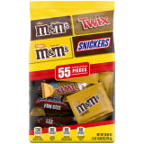 55CT M&MS Milk Chocolate M&MS Peanut, TWIX & SNICKERS