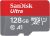 SanDisk 128GB Ultra microSDXC UHS-I Memory Card w/Adapter