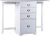 SEI Furniture Fold-Out Organizer Convertible Desktop Craft Desk