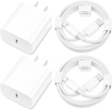 2-Pk Mailesi 20W Type C Fast Charger Block w/6FT Lightning Cable