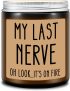 Homsolver My Last Nerve Classic Jar Scented Candles 7-Oz