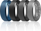 4-Pack Egnaro Silicone Ring Mens