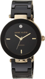 Anne Klein Womens Genuine Diamond Dial Ceramic Bracelet Watch