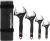 Amazon Basics 4-Piece Plumbing Adjustable Wrench Set