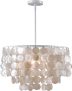 Kenroy Home 93409WH Shelley 1 Light Pendants, 20-Inch Width