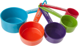 5PK Farberware Professional Plastic Measuring Cups