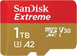 SanDisk 1TB Extreme MicroSDXC UHS-I Memory Card w/Adapter