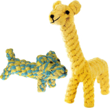 SunGrow Cotton Rope Knot Puppy & Ferret Toys 2-Pieces