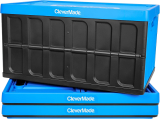 3PK CleverMade 46L Collapsible Storage Bins w/Lids