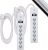 2-Pack GE 6-Outlet Surge Protector w/10 Ft Extension Cord