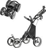 CaddyTek Explorer V8 SuperLite 4 Wheel Golf Push Cart