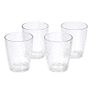 Amazon Basics Tritan Hammered Texture Double Old Fashioned Glasses