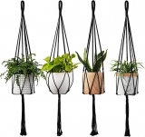 Amazon:  4-Pack 40″ Macrame Handmade Hanging Plant Hangers For $7.99 (Was $15.98) + Free Prime Shipping