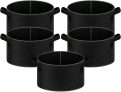 5-Pack iPower 15-Gallon row Bag Thickened Nonwoven Fabric Pots