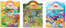 3PK Melissa & Doug Reusable Puffy Sticker Wild Adventures Set