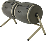 Lifetime 60309 Outdoor Double Bin Rotating Composter, 100-Gallon