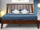 Acacia Kaylin Solid Wood Platform Bed with Headboard
