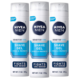 3 Pack NIVEA MEN Sensitive Cooling Shave Gel 7 Oz