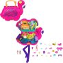 Mattel Polly Pocket Travel Toy Flamingo Party Playset
