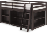 Alaterre Furniture Roxy Wood Junior Loft Bed w/Pull-out Desk