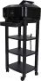 Mind Reader PRCARTLG-BLK 4 Printer Cart Stand