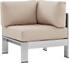 Modway Shore Aluminum Outdoor Patio Corner Chair