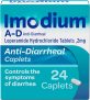 24CT Imodium A-D Diarrhea Relief Caplets w/Loperamide Hydrochloride