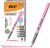 BIC Brite Liner Grip Pastel Highlighter Set Chisel Tip 12-Ct