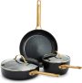 GreenPan Reserve Hard Anodized 5-Pcs Cookware Pots and Pans Set
