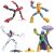 Spider-Man Marvel Bend and Flex Action Figure Toy 4-Pack