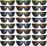 PREXTEX 25-Pack Kids Neon Sunglasses with UV Protection