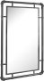 Stonebriar Rectangular Industrial Metal Pipe Hanging Wall Mirror