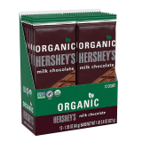12-Count Hersheys Organic Milk Chocolate Candy 1.55 oz Bar