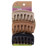 3-Count Planet Goody Sustainable Round Claw Clips